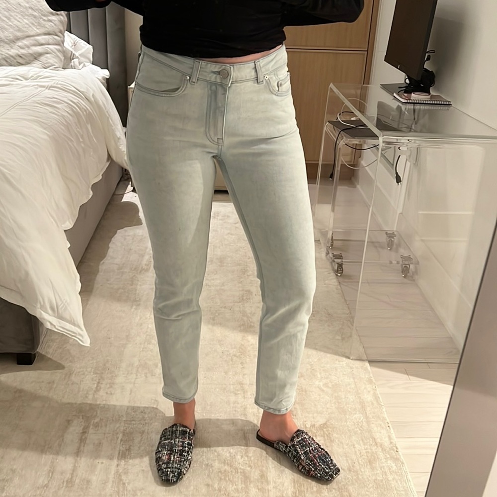 Acne Mid-Rise light ankle jeans with a bit of stretch